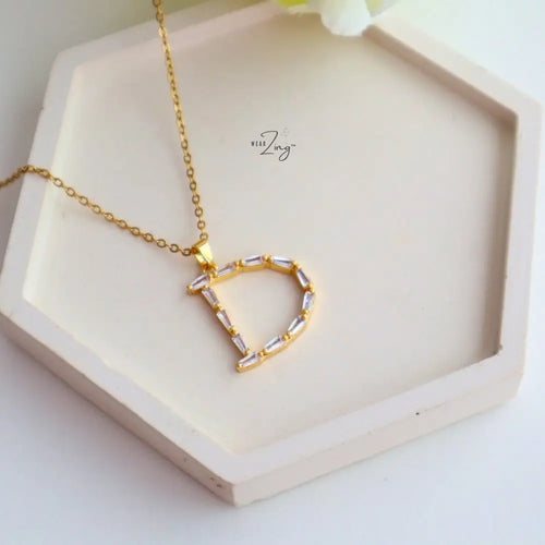 Letter D Embellish Pendant WearZing - Crystal Jewelry Store in India