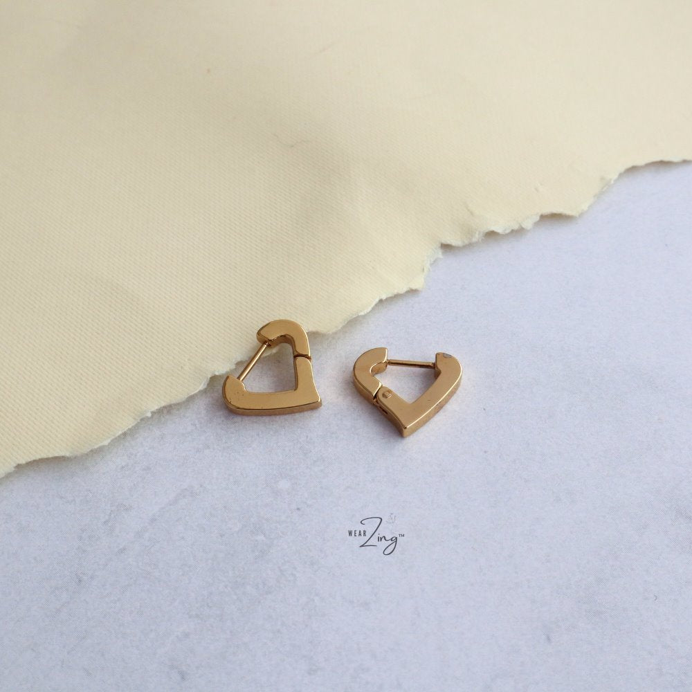 Minimal Huggies Heart Gold 