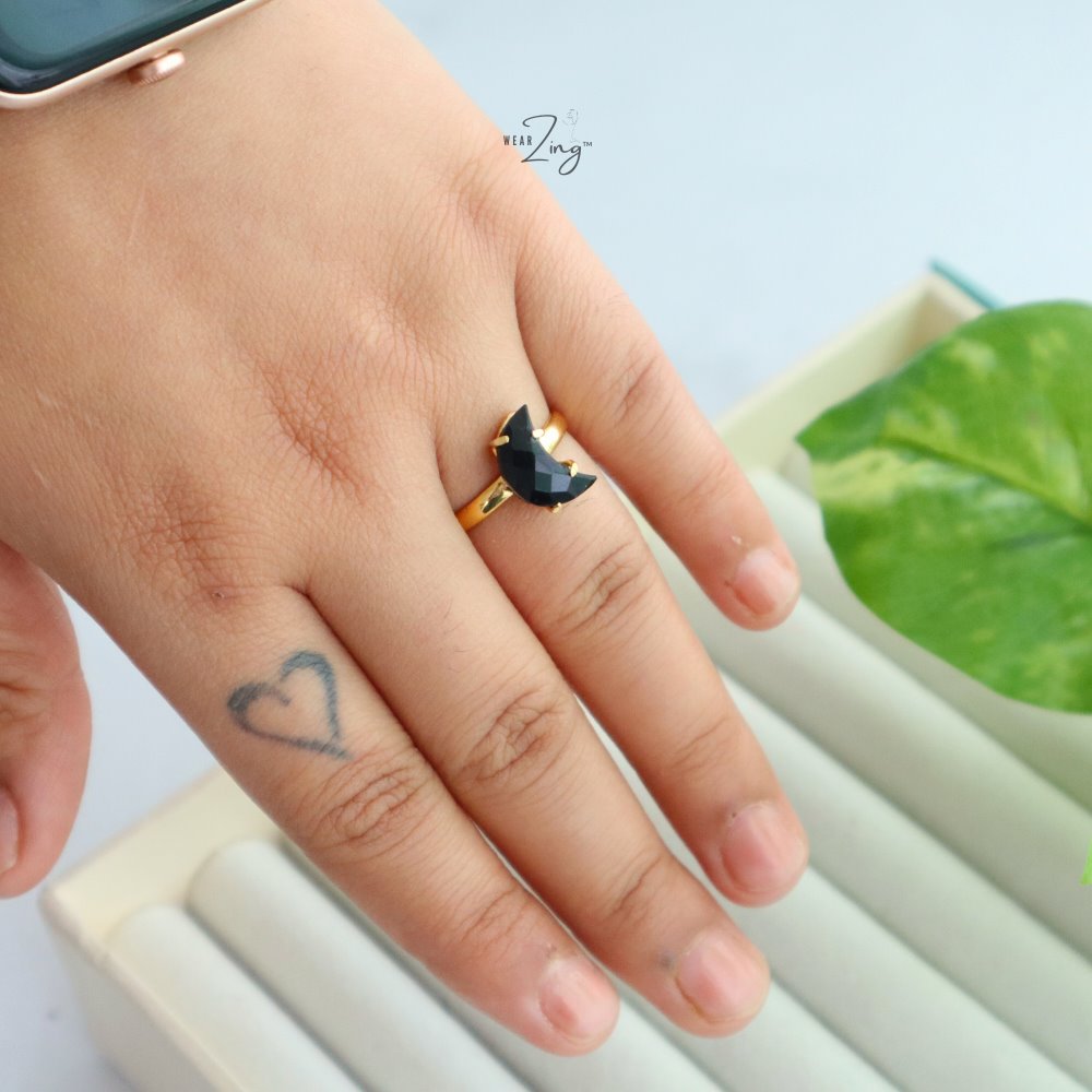 Minimal Moon Ring WearZing 