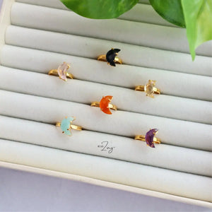 Minimal Moon Ring WearZing - Crystal Jewelry Store in India