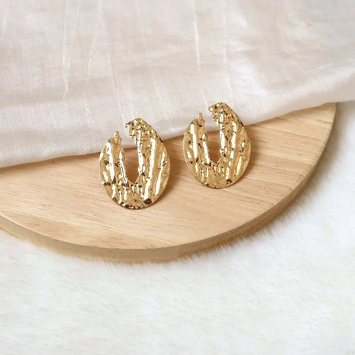 Oval Lap Statement Earring WearZing - Crystal Jewelry Store in India