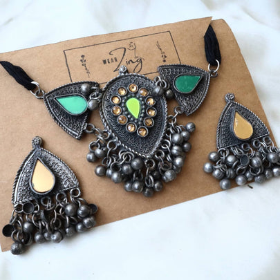 Oxidized Neckpiece Set 3 WearZing 