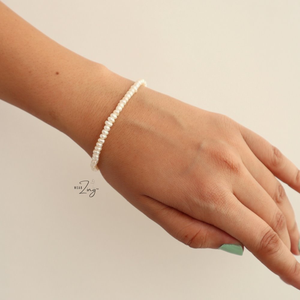 Pearl Line Bracelet WearZing 
