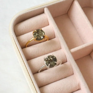 Pyrite Round Ring WearZing - Crystal Jewelry Store in India