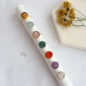 Round Crystal Ring WearZing - Crystal Jewelry Store in India