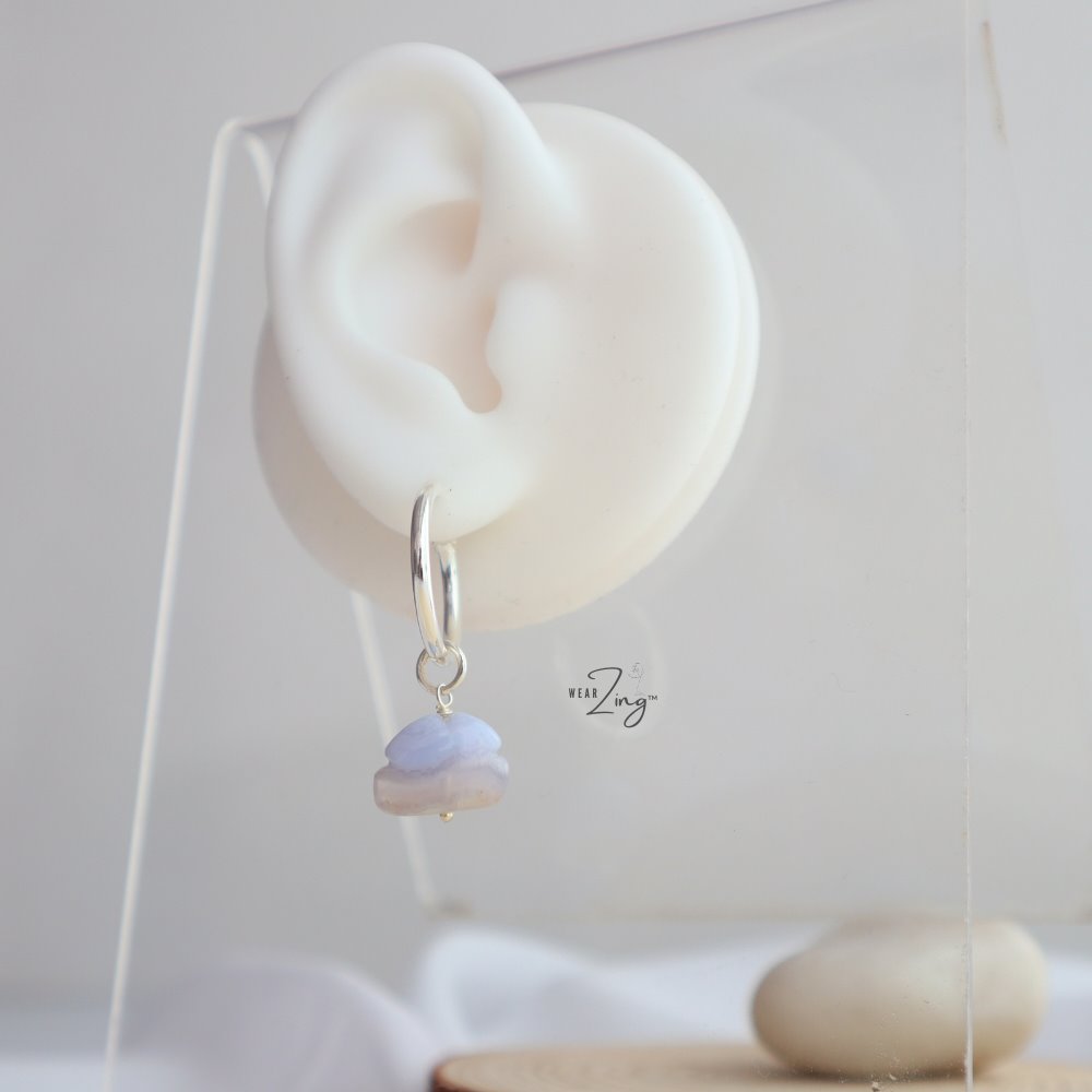 Sky Cloud Gem Hoops WearZing 