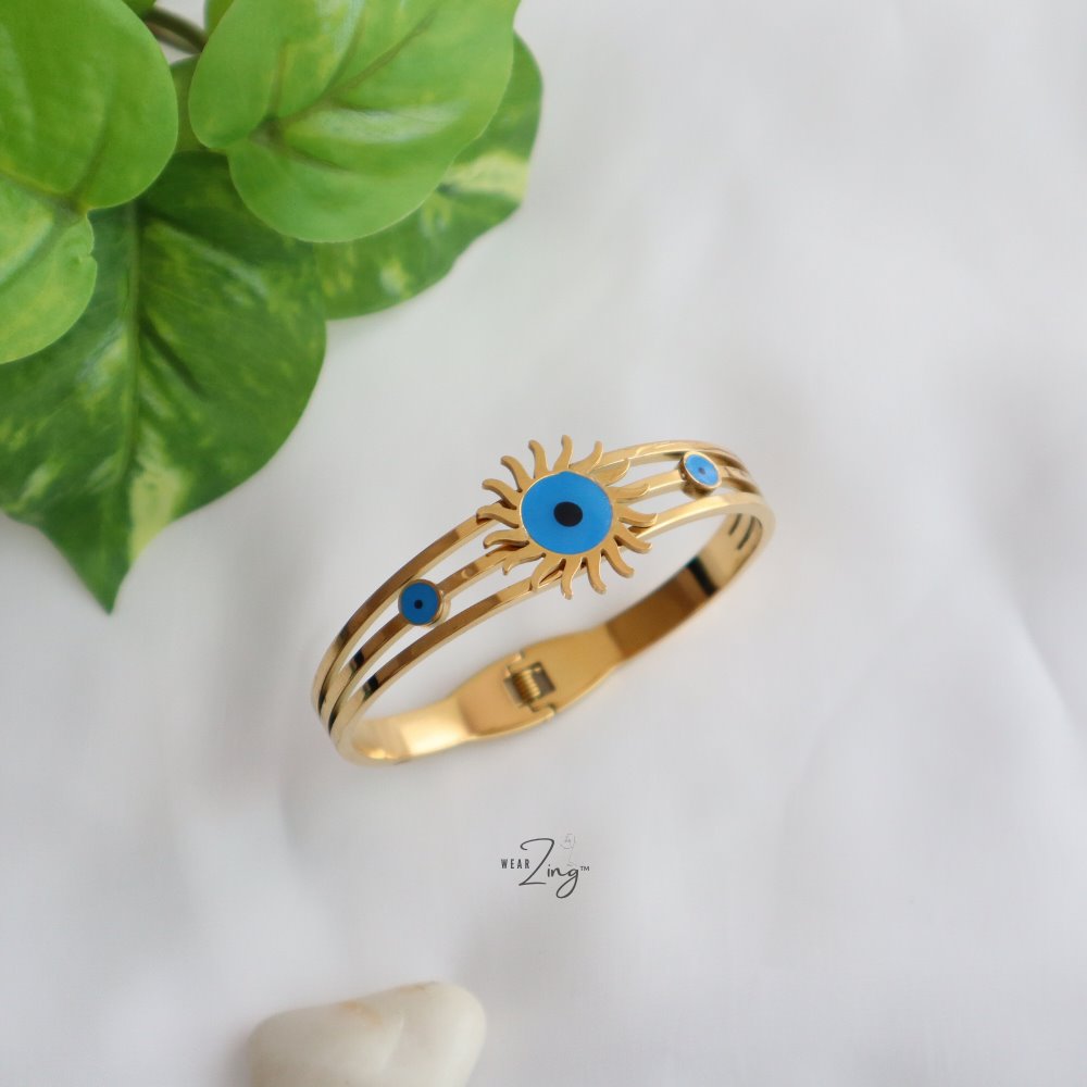 Sunshine Evil Eye Hand Cuff WearZing 