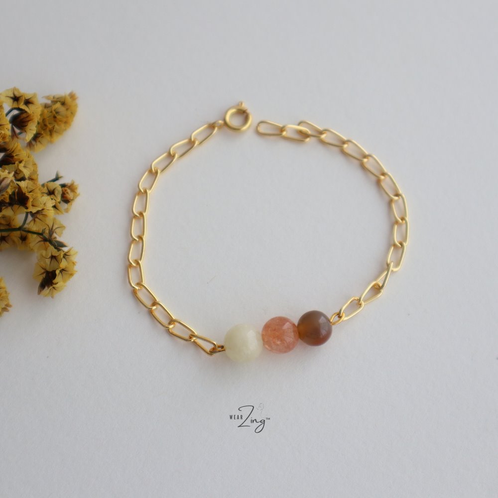 Zee Ombre Beads Bracelet Jewelry WearZing Peachy Way 